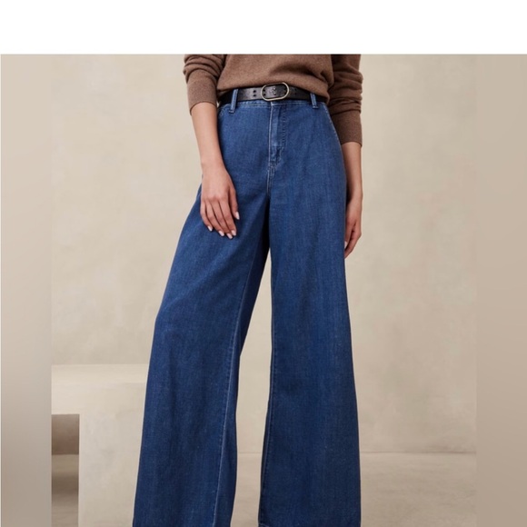 NWT Banana Republic Petite Luxe Jean High-Rise Trouser 27/4 - Picture 2 of 12